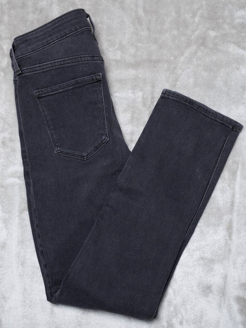 Old Navy High Rise WOW Straight Dark Gray Denim Jeans Womens Size 8